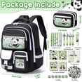 thumbnail image 2 of 28PCS Kawaii Panda Backpack with Pencil Case & Stationery Set, 2 of 7
