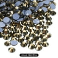 thumbnail image 3 of Uxcell Hotfix Rhinestones Flatback Crystal Glass Gems for Craft Clothes DIY Decoration Mine Gold 4.8mm, 3 of 5