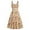 Khaki2, variant on KIHOUT Women's Boho Dress with Elastic Drawstring & Wide Straps - Ladies Fashion