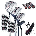 thumbnail image 1 of Ultimate Men's Complete Golf Club Set Golf Club Package Set incl 460CC with Rain Hood Blue, 1 of 10