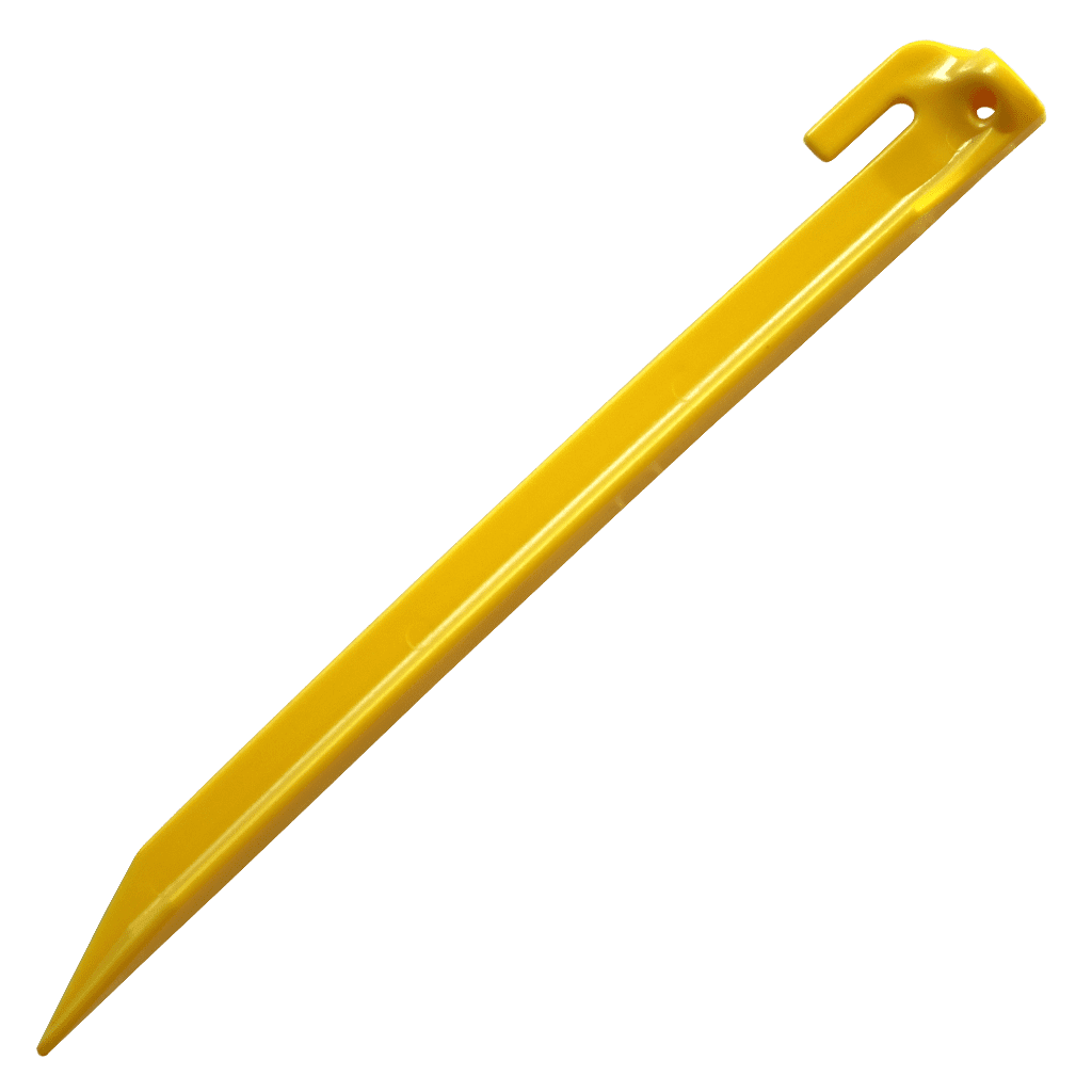 12 pack of 12" yellow tent stakes,anchors,pegs,spikes  62512HYL12 