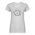 thumbnail image 2 of Believe In Mermaids And Unicorns Shaped T-Shirt Women -Image by Shutterstock, Female Large, 2 of 4