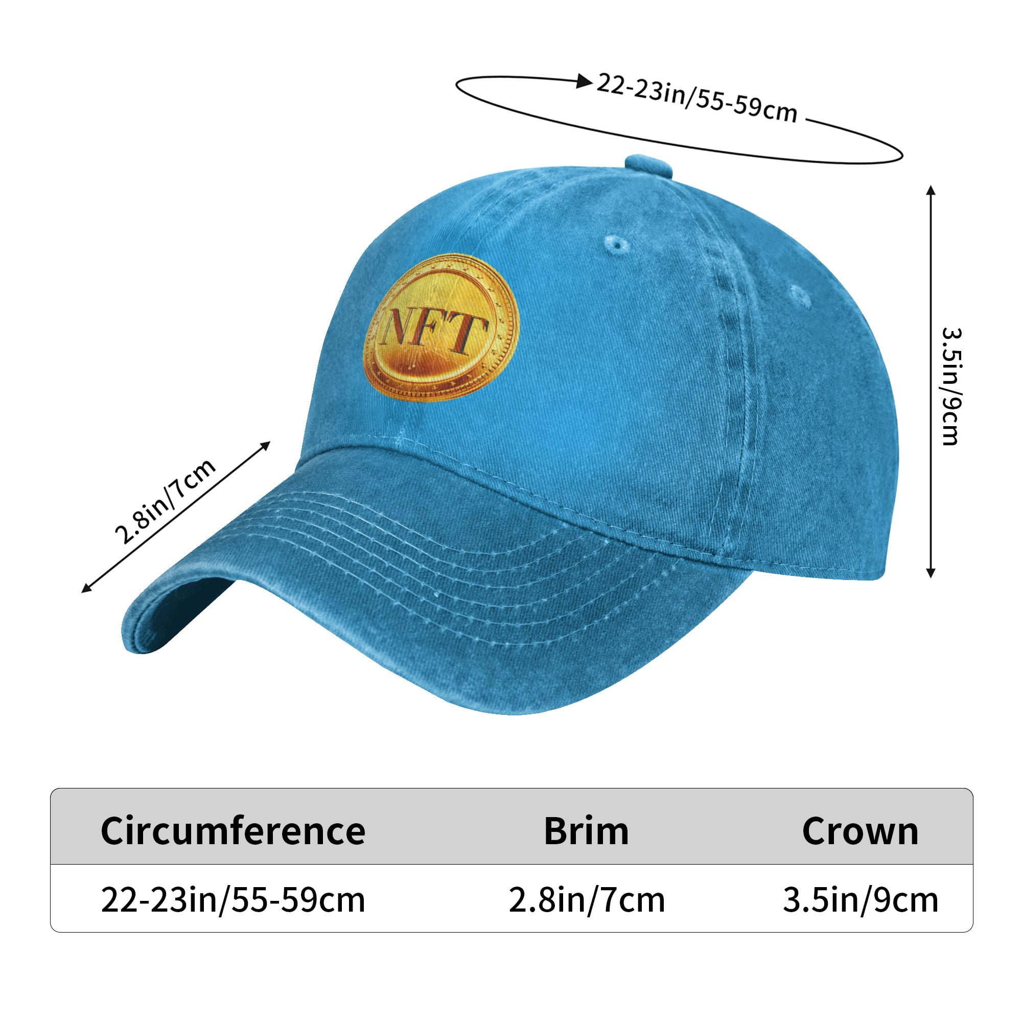 ZICANCN Mens Hats Unisex Baseball Caps-NFT Digital Crypto Currency