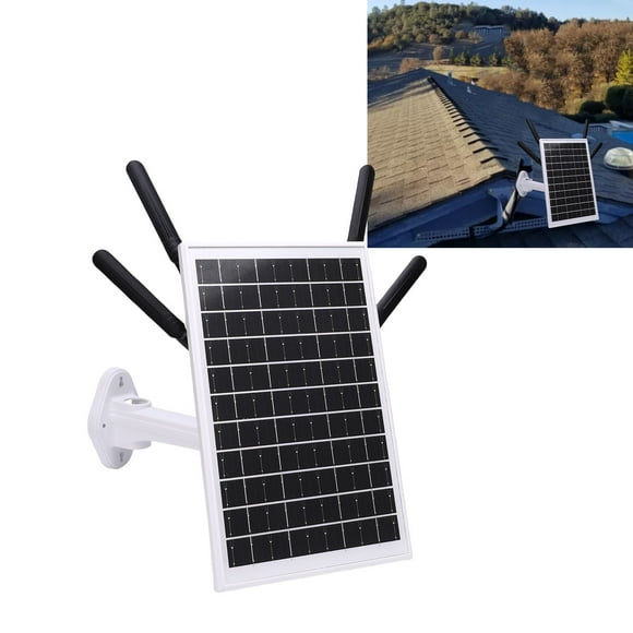 12W Solar Powered 4G LTE Modem Router, 300Mbps Outdoor Solar WiFi 6 Extender with SIM Card Slot, IP66 Waterproof, 150M WiFi Range, 18000mAh Battery