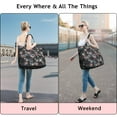thumbnail image 5 of Rottweiler Dog and Flower Floral Travel Tote Bags for Women Carry On,Large Weekender Bags for Women Travel,Multi Functional Duffle Bag for Work,Shopping,Sports, 5 of 5