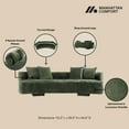 thumbnail image 6 of 2-Piece Verandah 112" XL Sofa & Accent Chair with Solid Wood Frame - Olive Green, 6 of 20