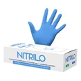thumbnail image 2 of Guantes descartables antideslizantes UniSeal 3.5 grs color azul talle G de nitrilo x 100 unidades, 2 of 4