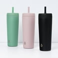 thumbnail image 6 of TAL 24oz Stainless Steel Rowan Tumbler with Silicone Straw, Sage, 6 of 8