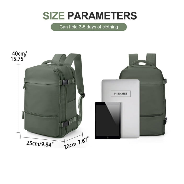 Lightweight Travel Backpack Simple Carry On Backpack with Shoe