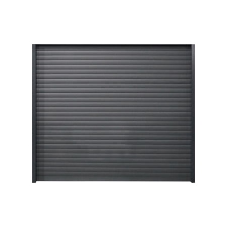 8.5FT x 8.5FT Motorized Roll-Up Garage Door Kit for Double Metal Garages