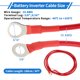 thumbnail image 3 of 1 Pcs Cable Inversor de Batería 10 AWG Gauge 6FT 3/8" Lug 5/16" Lug Cable de Batería Universal para Automóvil Vehículo Barco RV Solar Cobre Estañado Rojo, 3 of 7