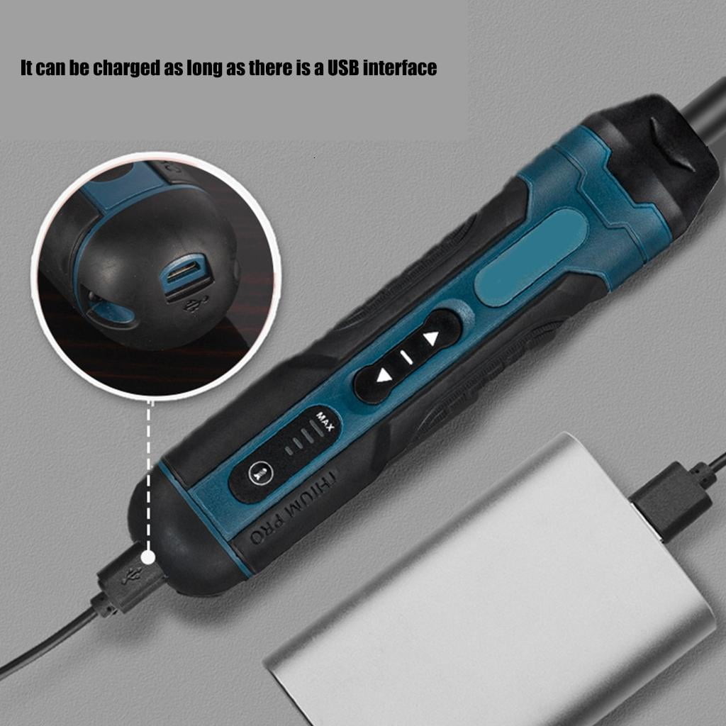 Industrial Electric Screwdriver 4 Torques Settings Rechargeable Magnetic Head