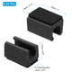 thumbnail image 2 of 24 tapas para patas de silla en U, 12 mm, protectores de piso, cubiertas con almohadillas de fieltro para pisos de madera, negras, 2 of 6