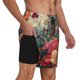 thumbnail image 2 of Balery Butterflies In Blooming Garden Bañador para hombre, shorts de playa de secado rápido con entrepierna y forro de compresión-Large, 2 of 6