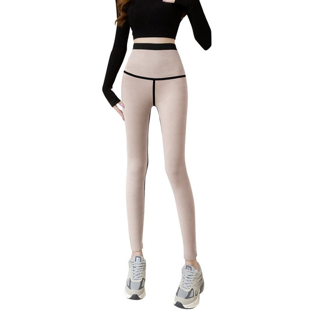 Gibobby Leggings de Invierno para Mujer Leggings de mujer Invierno Cintura alta Cálido forro polar Pantalones gruesos Leggings de invierno(A,G)