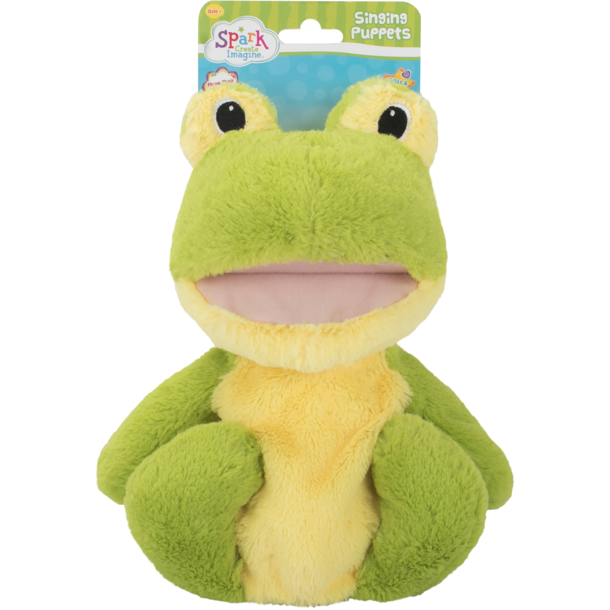 MPN 3082 3 Years & Up Jumping Frog Puppet with Movable Legs & Mouth