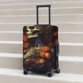 thumbnail image 6 of Hirioo Vintage Floral Skull for Elasticity Suitcase Cover (No luggage Included) Durable Luggage Protector Fits 18-32 Inch Luggage-Large, 6 of 7