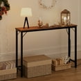 thumbnail image 7 of Aoile Narrow Console Table, Sofa Table with Outlets, Behind Couch Table for Living Room, Hallway Table for Entryway (Rustic Brown), 7 of 7