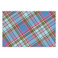 thumbnail image 2 of 4 Pieces Place Mat Linen Non Slip Table Placemats Grid Lattice Stripe Placemats for Outdoor Tables Desk Kitchen, 2 of 6