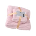 thumbnail image 4 of JUEGO DE TOALLAS DE BAÑO ALTAMENTO ABSERBENTES, DE SECADO RÁPIDO, SUAVE COMODIDAD, 1 TOALLA Y 1 TOALLA DE BAÑO, FORRO POLAR CORAL, BODA, NAVIDAD, 4 of 8