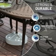 thumbnail image 5 of US Weight Durable 50 Pound Umbrella Base Designed to be Used with a Patio Table (White), 5 of 6