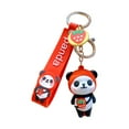 thumbnail image 2 of Xihbxyly Llavero de Panda, Adorable Colgante de Pvc, Impresión a Color de Doble Cara, Correa Versátil para Teléfono Móvil, Cordón para Credencial de Oficina, Accesorio Divertido para Adultos, Tamaño, 2 of 2