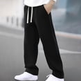 thumbnail image 2 of Afdoent Pants For Men Draw Rope Design Loose Casual Lazy Pants Lounge Pants, 2 of 5