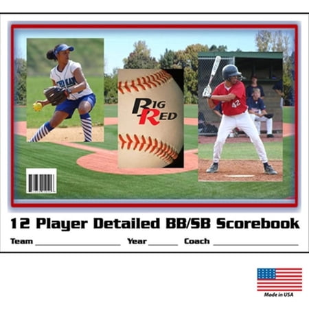 Big Red Detailed Baseball/Softball Scorebook