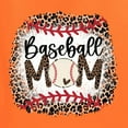 thumbnail image 2 of Baseball Mom Jaguar Print Sports Unisex Graphic Hoodie Sweatshirt, Orange, 3X-Large, 2 of 4