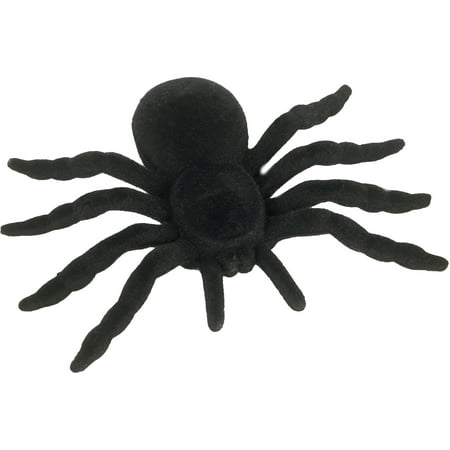 Loftus Large Scary Lifelike Furry Spider Decoration Prop, Black