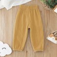 thumbnail image 4 of Gibobby Boys Pants Toddler Boys Pants Lightweight Trousers 12 Months 2T 3T 4T 5T Kids Winter Casual Solid Sweatpants With Drawstring Toddler Pull On Pants(18-24 Months,Khaki), 4 of 6