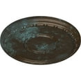 thumbnail image 3 of Ekena Millwork 16 1/2"OD x 1 1/2"P Medea Ceiling Medallion (Fits Canopies up to 5 1/2"), Hand-Painted Bronze Blue Patina, 3 of 6