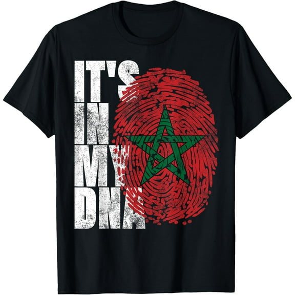 It's In My DNA Moroccan African Gifts Moorish Morocco Flag T-Shirt