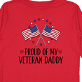 thumbnail image 4 of Inktastic Military Veteran Daddy Proud Son Daughter Boys or Girls Long Sleeve Toddler T-Shirt, 4 of 5