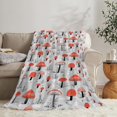thumbnail image 5 of Mushroom Blanket Super Soft Cozy Red Mushroom Plush Throw Blanket Fuzzy Fleece Mushroom Decor Blanket for Gift Boys Girls Kids Adults Bed 50"X60", 5 of 6