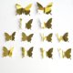 thumbnail image 1 of 12 unids/Set espejo pegatinas de pared efecto 3D mariposas calcomanía de pared arte fiesta decoración boda DIY decoración del hogar pegatinas nevera, 1 of 4