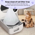 thumbnail image 4 of 120 Count 26" x 11.8" Cat Litter Box Liners for Fsitego and Fumoi Self Cleaning Litter Box, Extra Thick Heavy Duty Cat Litter Bags Replacement, 3-4 Gallons of Capacity, 4 of 4