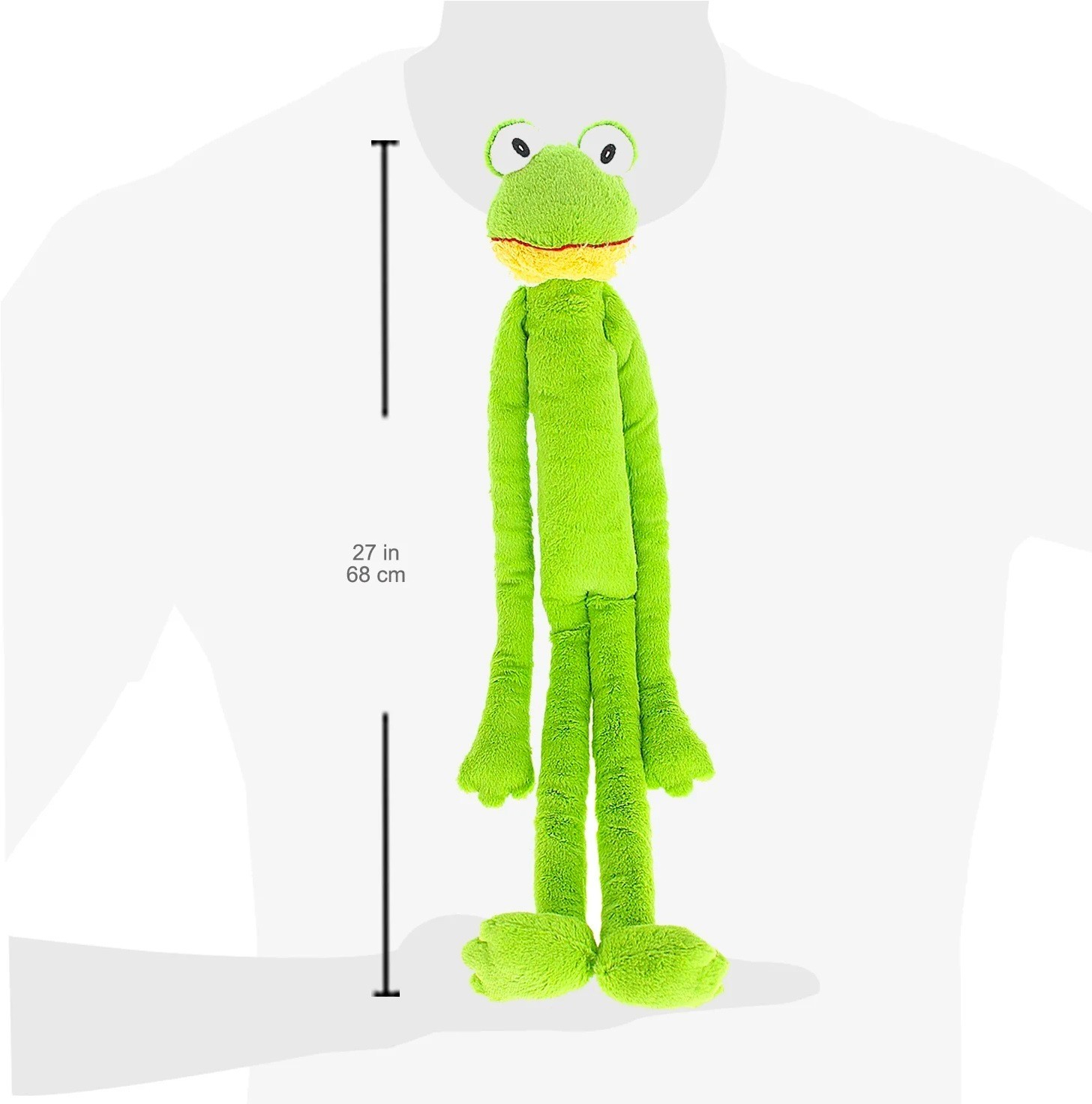 Large Extra Long Legs Over Sized Animal Dog Toy 27 inch Plush Multiple Squeakers (Set of All 4 Toys)