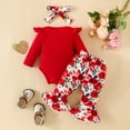 thumbnail image 2 of Vedolay Fall Outfits for Girl Fall 2-piece Suit Floral Print Pant-Sleeved Sets Cute Outfits for Girls,RD1 3, 2 of 4