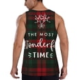 thumbnail image 3 of Haiem Wonderful Time Christmas Men Workout Tank Top Gym Bodybuilding Sleeveless Muscle T Shirts Athletic Tank Breathable Workout Shirt-Small, 3 of 9