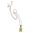 thumbnail image 4 of Collar con dije de oro laminado letra brillos X, 4 of 6