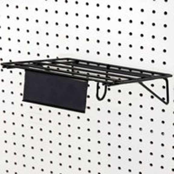 Southern Imperial Pegboard Shelf Storage Unit - Powder-Coated - Black