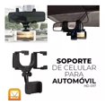 thumbnail image 2 of Soporte Porta Celular Espejo Retrovisor Base Auto Carro 360, 2 of 8