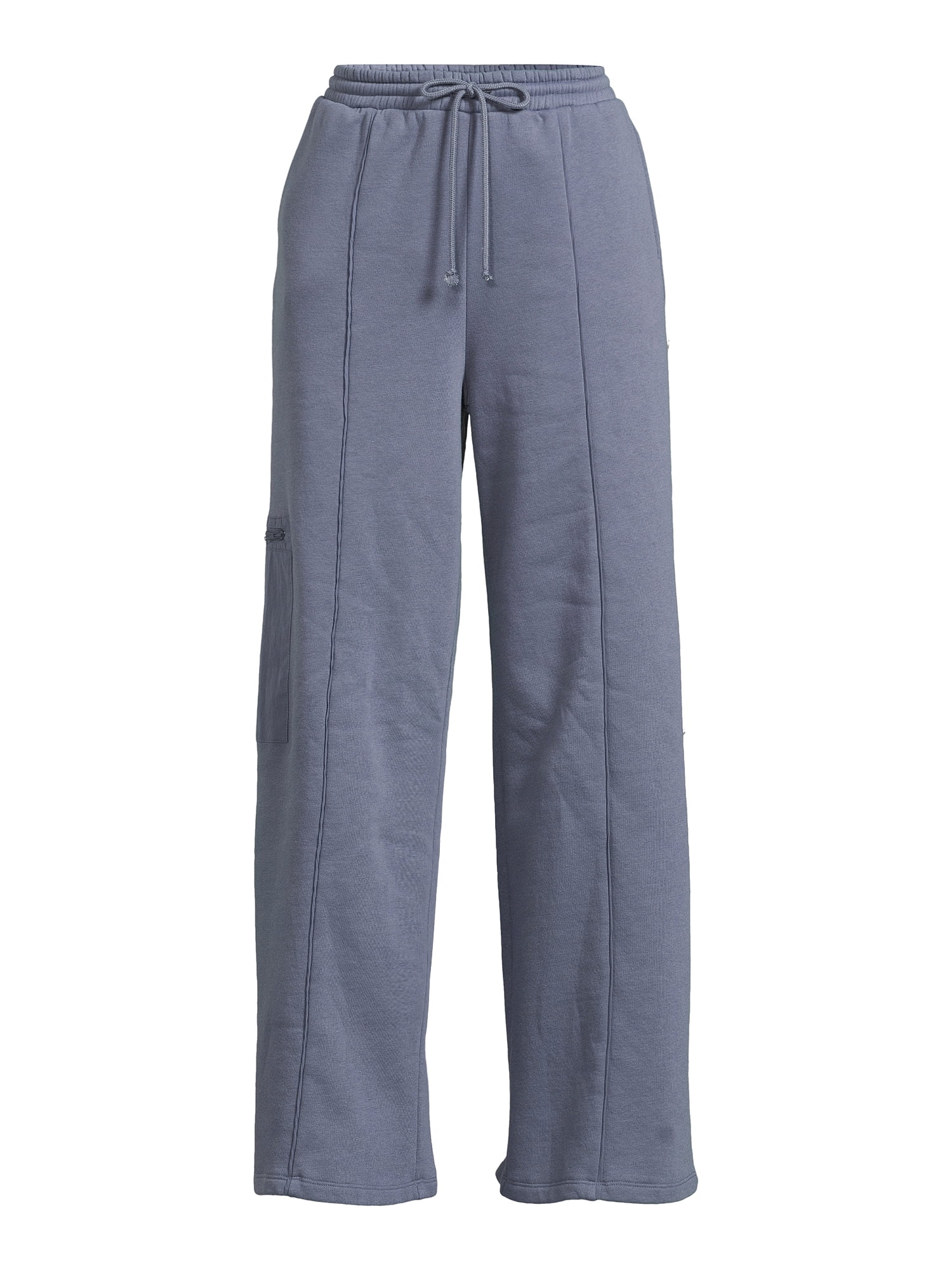 Self Esteem Juniors Wide Leg Fleece Cargo Pants, Sizes XS-XL