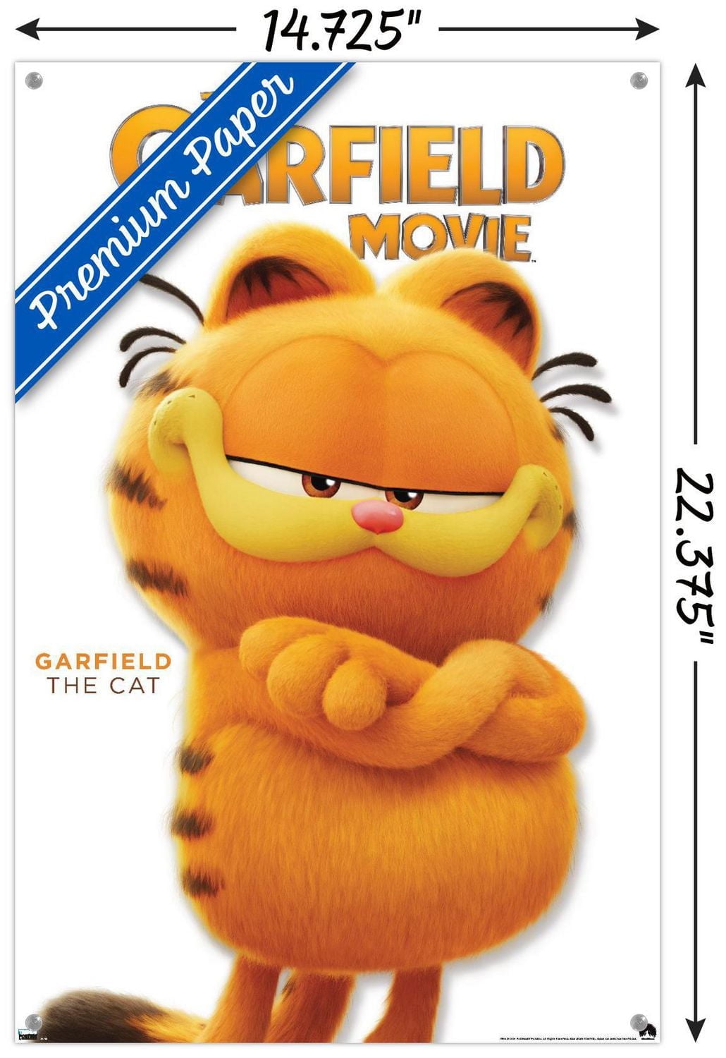 The Garfield Movie - Garfield Feature Series 24 Wall Poster with Magnetic Frame