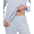 thumbnail image 5 of Jo & Bette Women’s Chenille Pajamas, PJ Lounge Shirt and Pants Set, 5 of 9