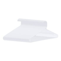 Unique Bargains Plastic Clothes Hangers Space Saving Coat Hangers 50 Packs White