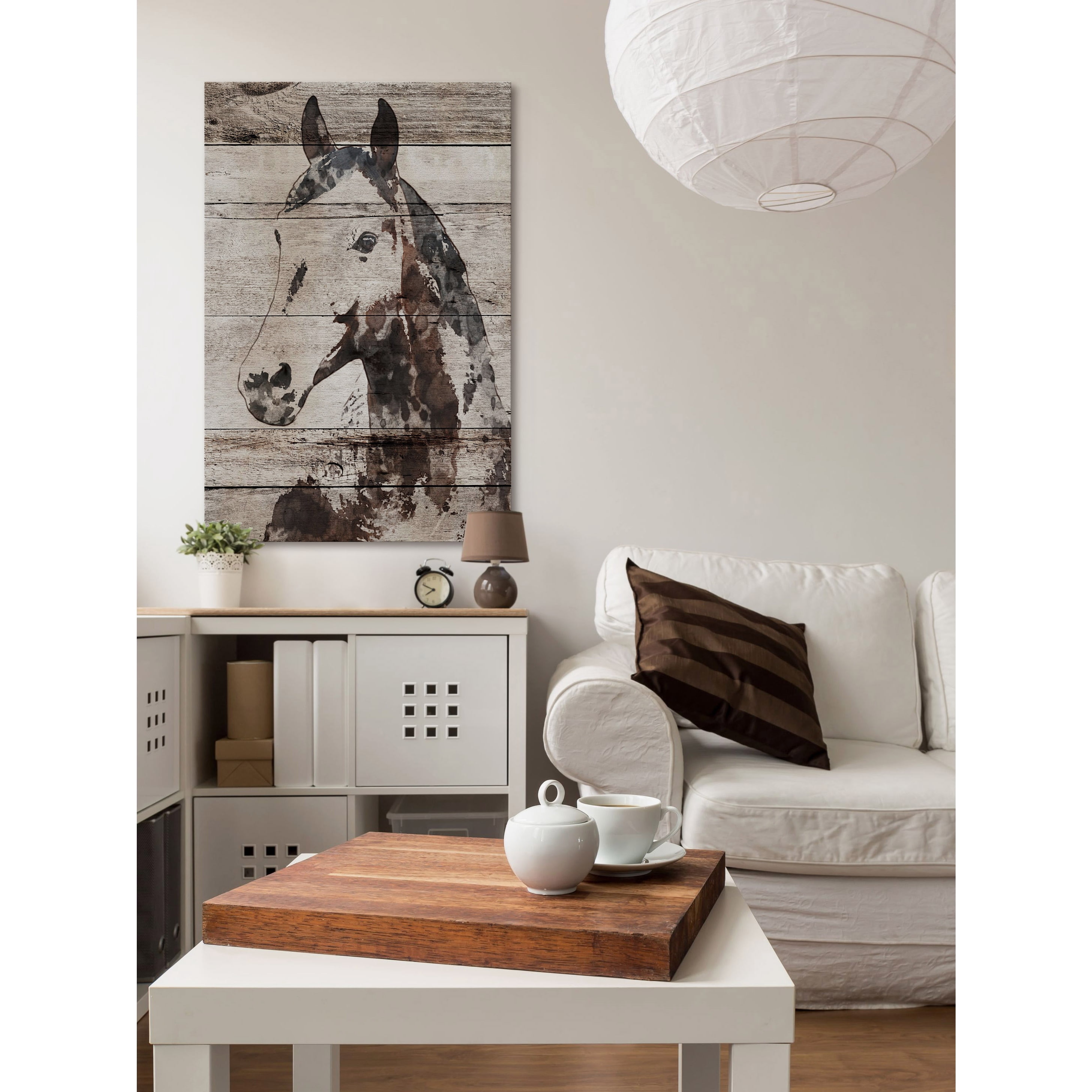 Marmont Hill "Picolino Horse" by Irena Orlov Painting Print on Wrapped Canvas