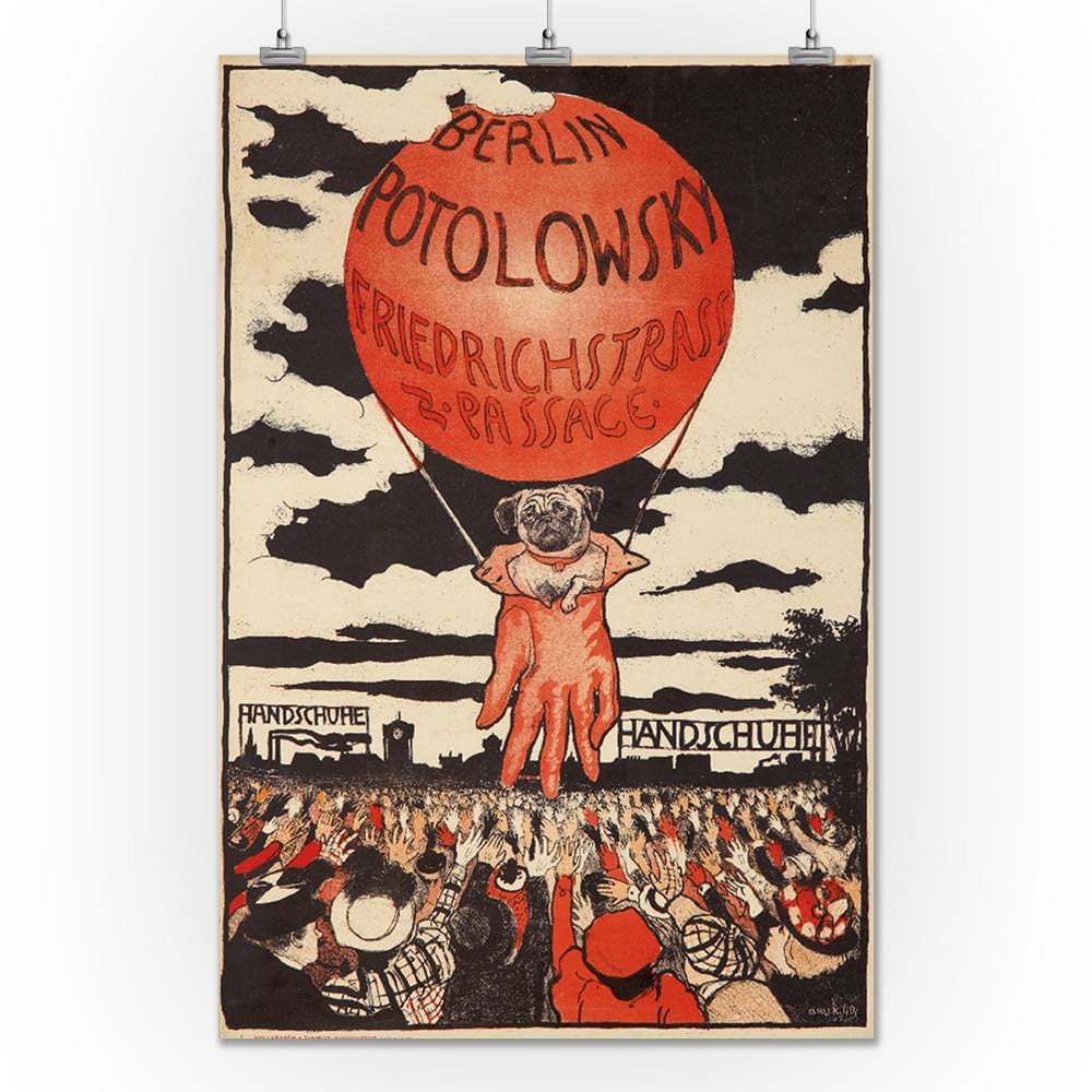 potolowsky VINTAGE AD POSTER emil orlik GERMANY 1897 24X36 collectors