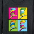 thumbnail image 3 of Dr. Seuss - Color Block Hats - Women's Lightweight French Terry Pullover, 3 of 6